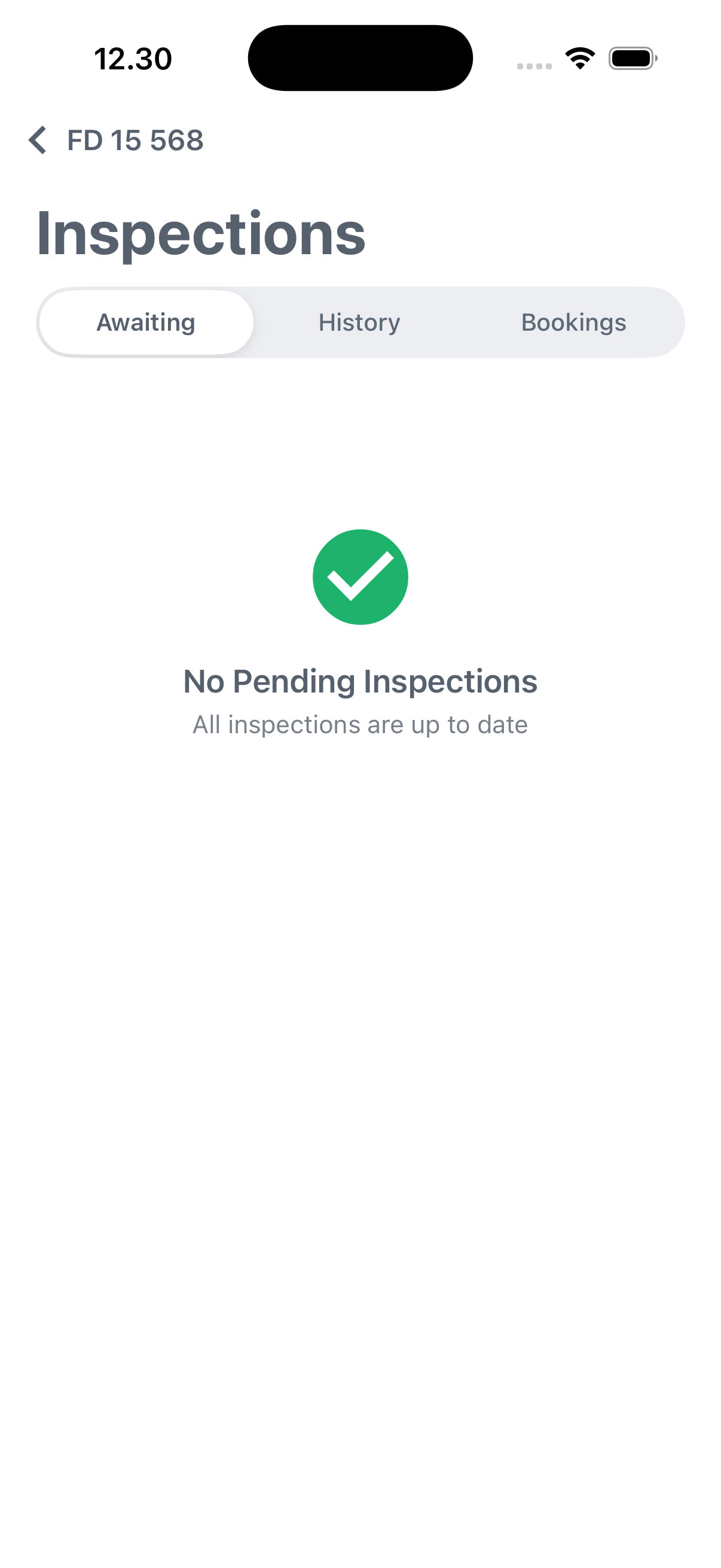 Mobil inspektion, checkliste